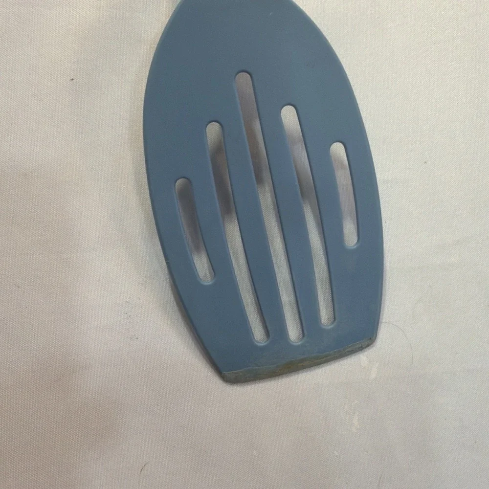 Pampered‎ Chef VTG Blue Nylon Slotted Spatula Turner Heat Resistant 13